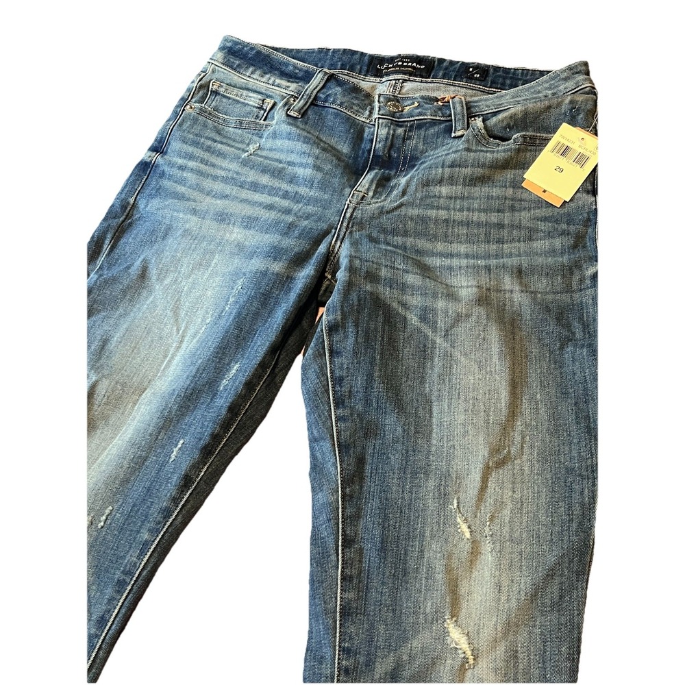 Lucky Brand Lolita Women's Blue Jeans Sz 8/29‎ Ankle Low Rise Skinny Dark Wash